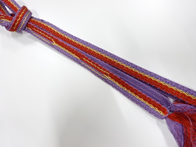 正絹　手組帯締め